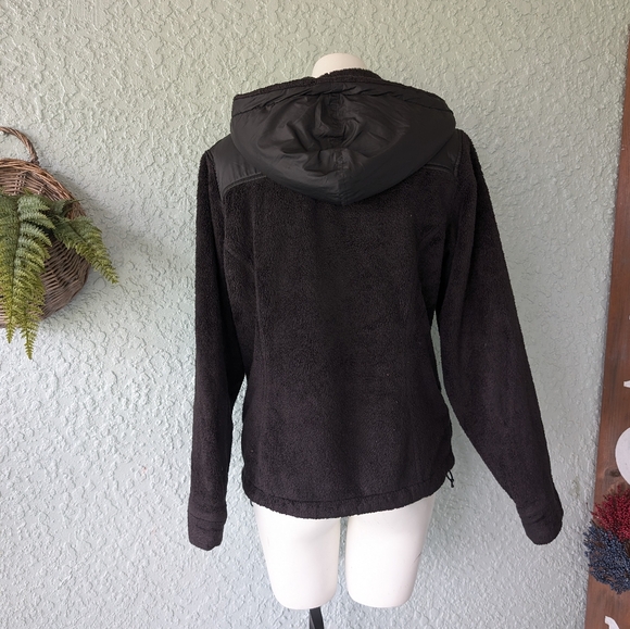 The North Face~OSO Black L/S Hooded Full Zip Fleece Jacket ~ Women Sz M - Picture 4 of 7